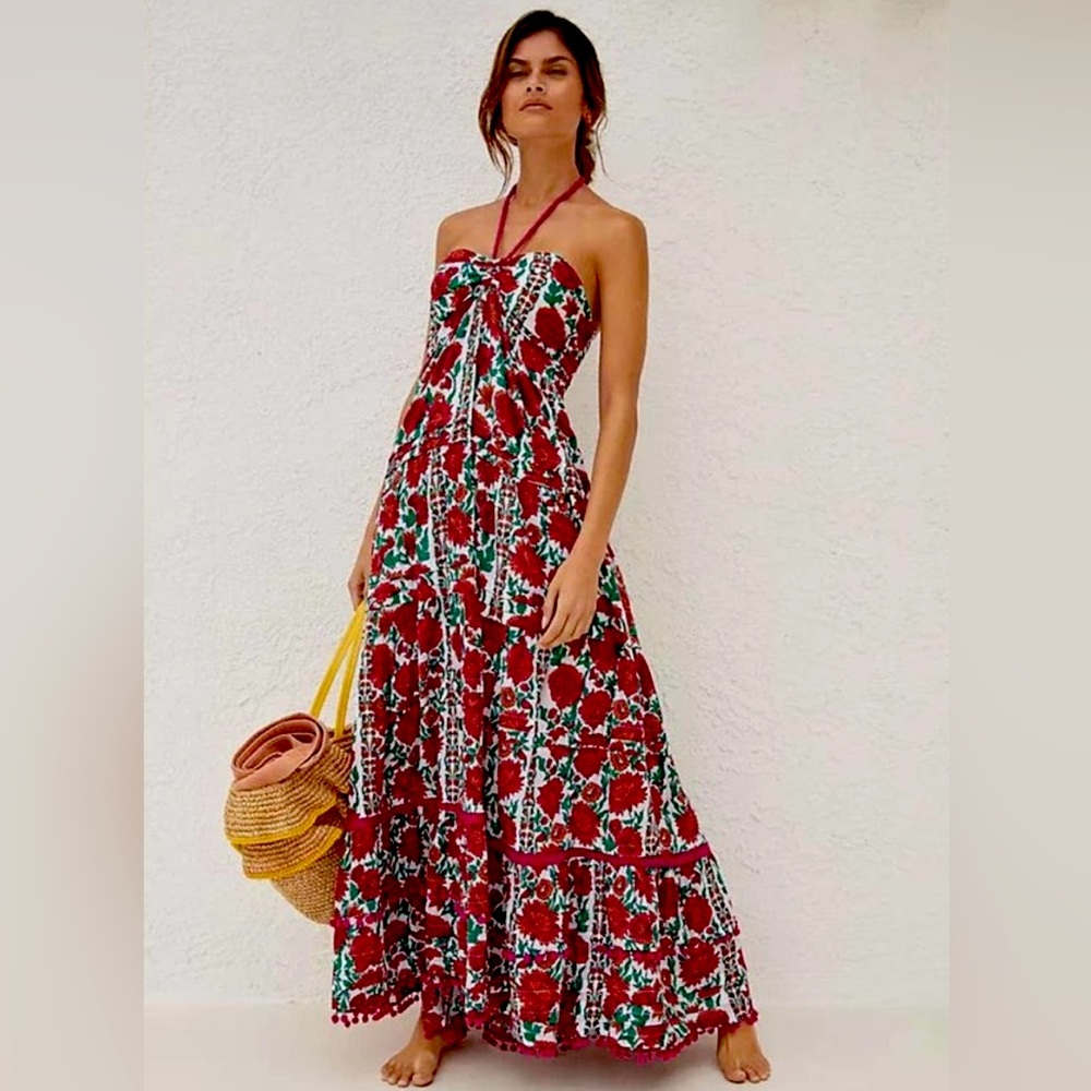 Ro’s Garden Denise Halter Dress - L